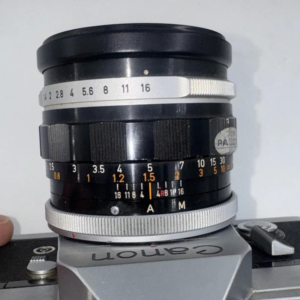 Canon FT QL 35mm SLR Film Camera w/ FL 50mm f/1.4 II Lens Tested Japan